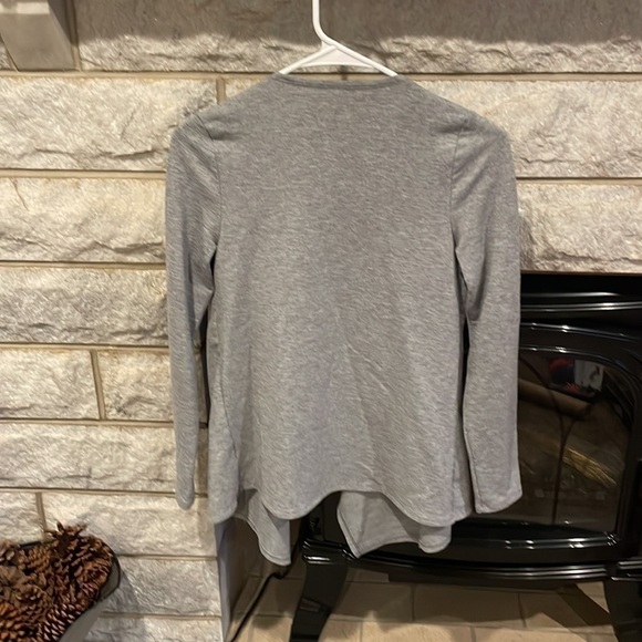 Sonoma Jersey Knit Cardigan petite extra small gray - Picture 4 of 4